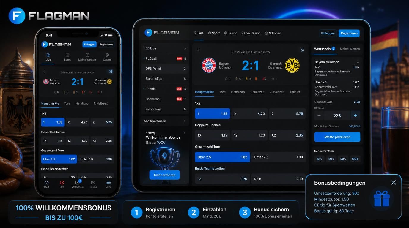 Mobile Ansicht von Live-Wetten &amp, Bonusbedingungen auf Deutsch